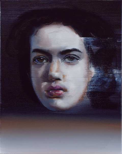 Rayk Goetze: Kopf Vier, 2021, Öl auf Leinwand, 50 x 40 cm

